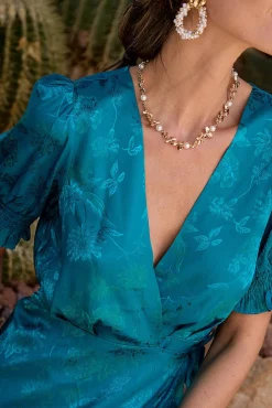 Vestido longo estampado