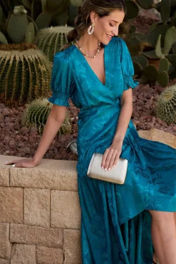 Vestido longo estampado