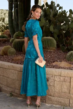 Vestido longo estampado