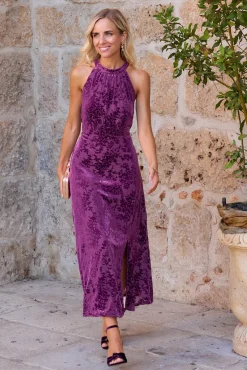 Vestido longo estampado