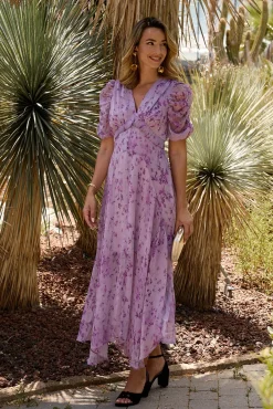 Vestido longo estampado