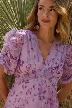 Vestido longo estampado