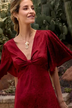 Vestido longo estampado