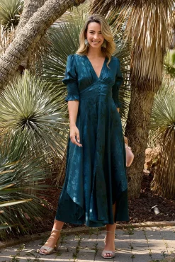 Vestido longo estampado