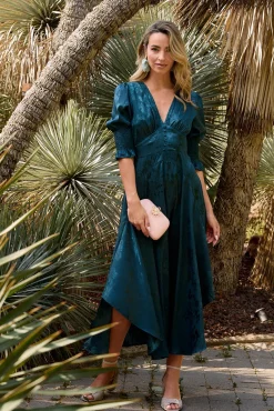 Vestido longo estampado
