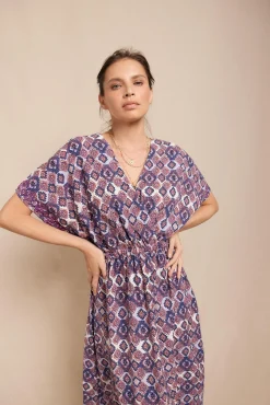 Vestido longo estampado