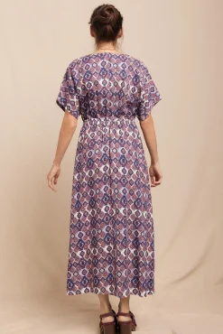 Vestido longo estampado