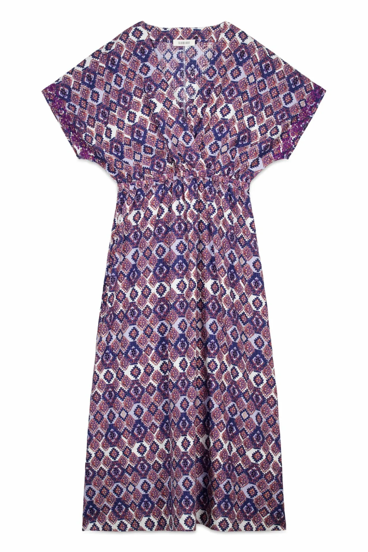 Vestido longo estampado