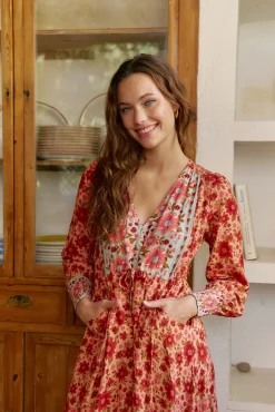 Vestido longo estampado Arlo da Lilliana