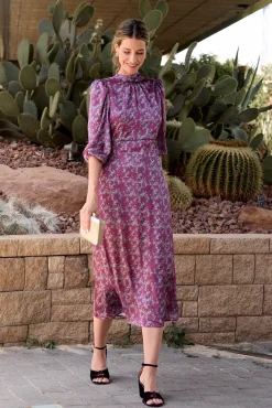 Vestido longo estampado MIN