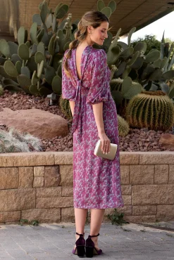 Vestido longo estampado MIN