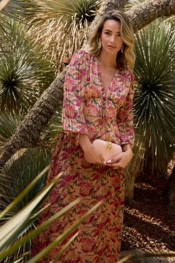 Vestido longo floral