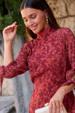 Vestido longo floral