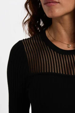 Vestido longo vazado