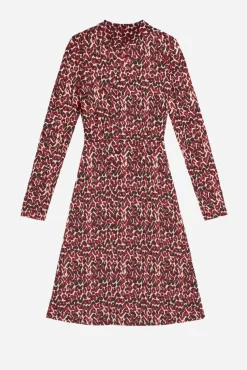 Vestido malha de estampado geométrica