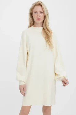Vestido malha de manga comprida