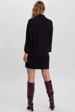 Vestido malha de manga comprida