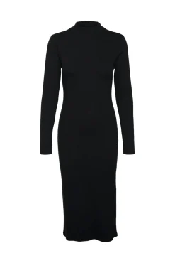 Vestido midi de manga comprida