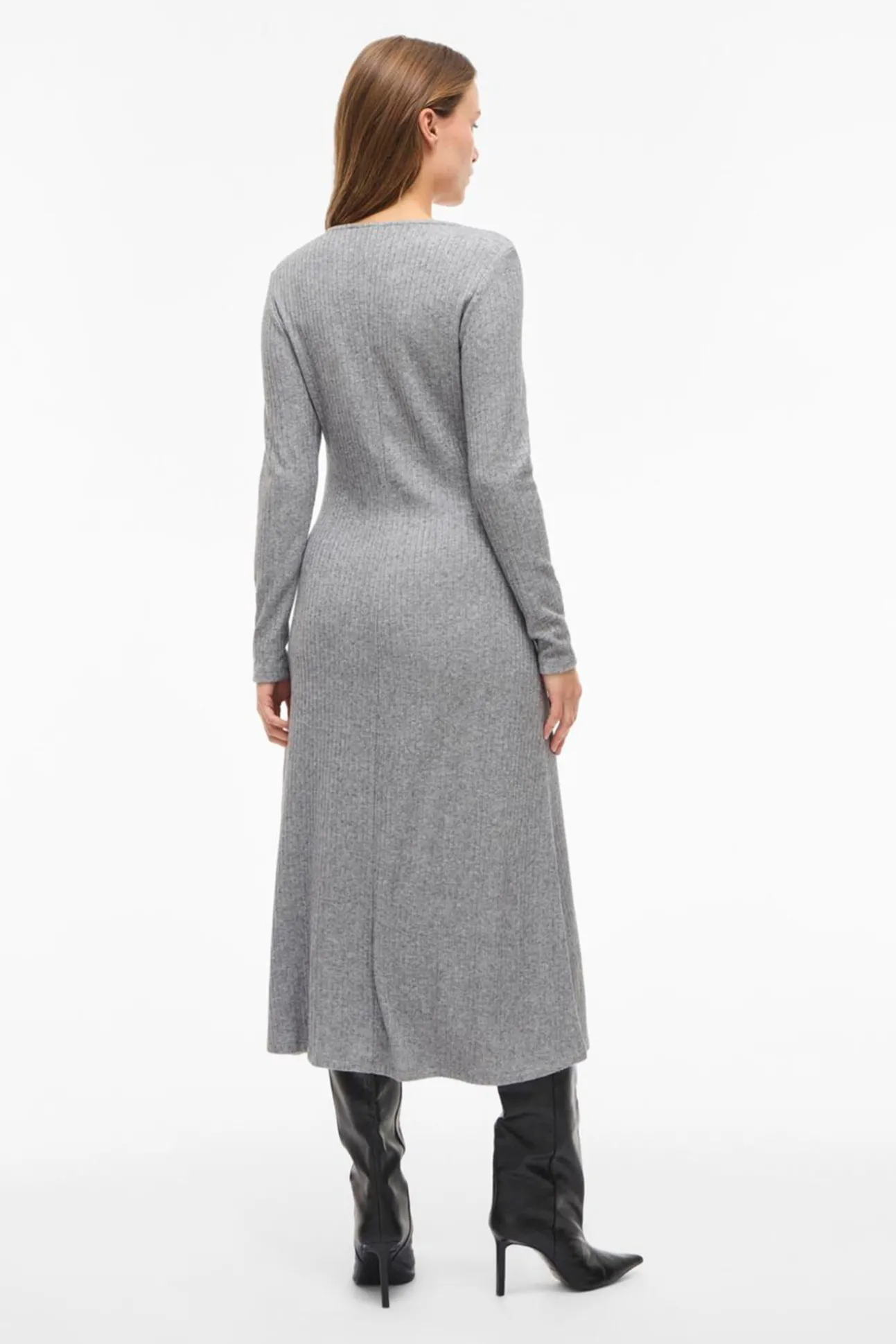 Vestido midi de viscose