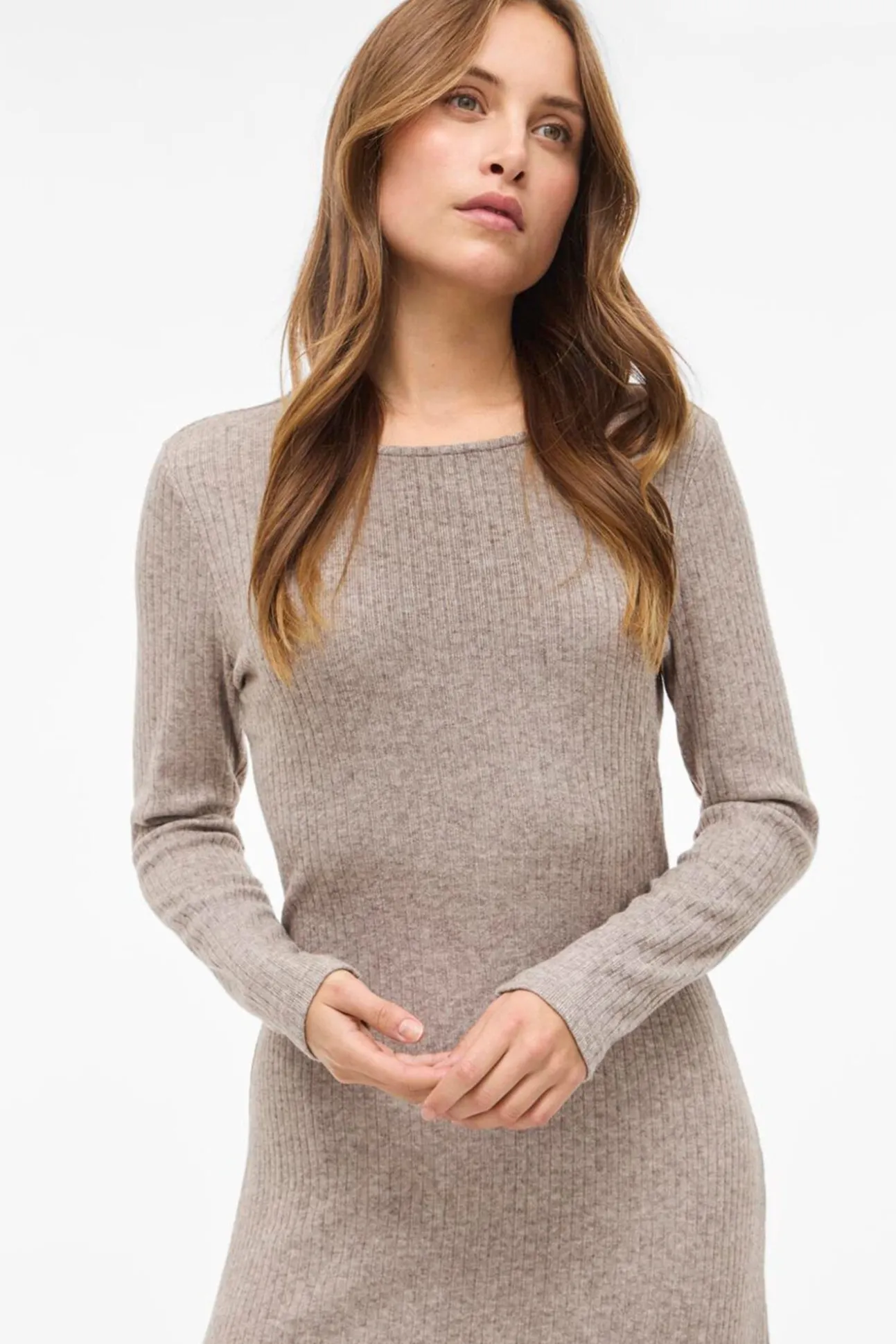 Vestido midi de viscose