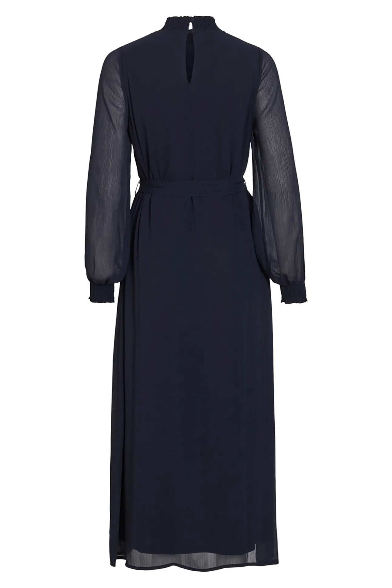 Vestido midi em chiffon