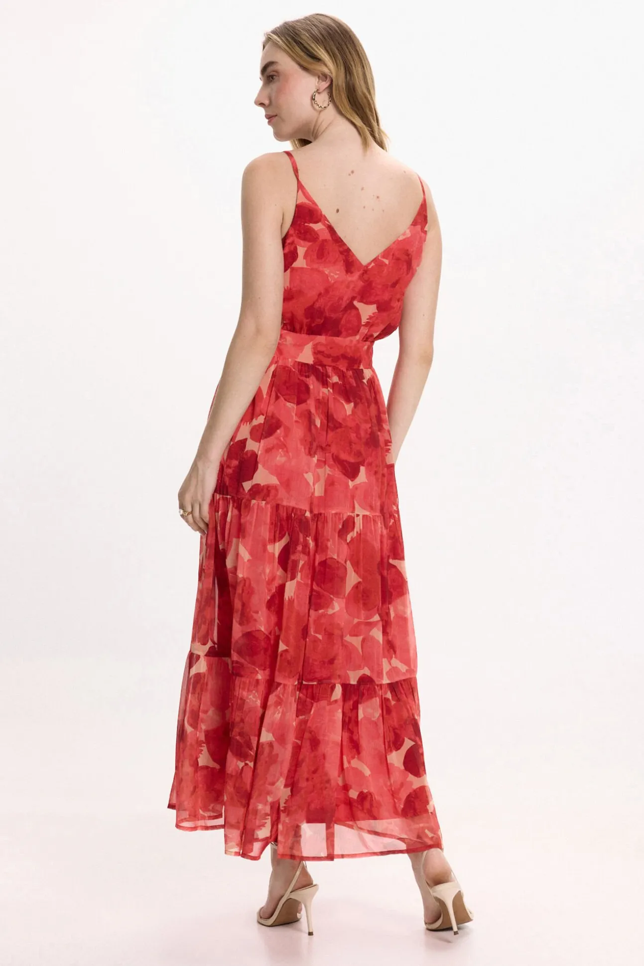 Vestido midi floral