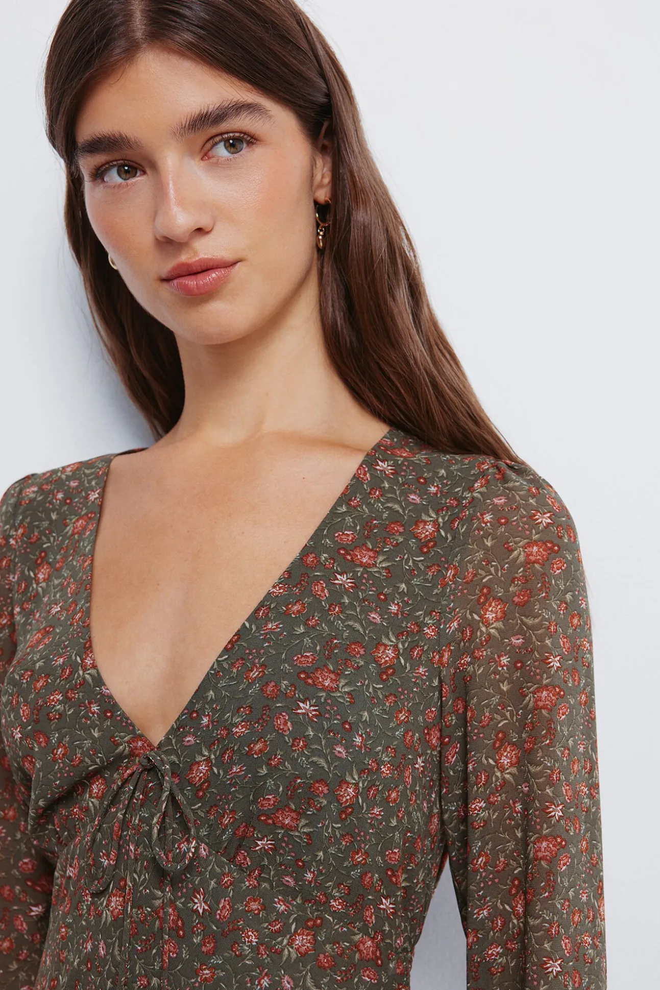Vestido midi floral
