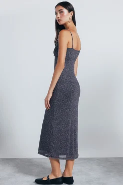 Vestido midi lingerie