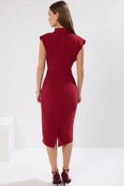 Vestido midi tubinho
