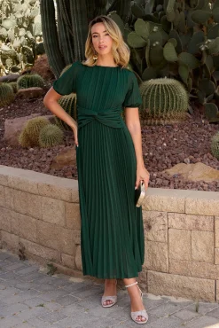 Vestido plissado Eulália