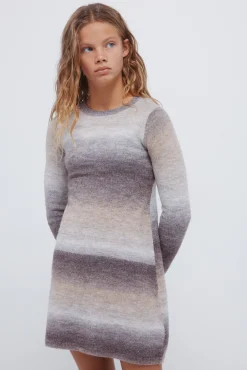 Vestido riscas para meninas